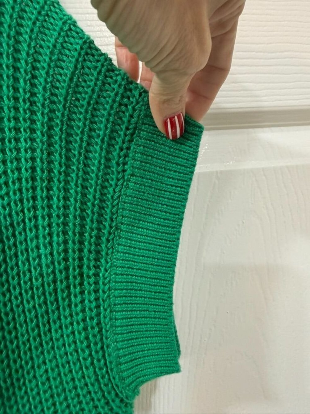 Evereve VGUC Ivy Open Weave Knit Tee in Kelly Green Size XS - Picture 3 of 8
